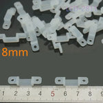 clips fixation rubans led transparent 8mm 10mm 12mm clips pcb led bandes lumière
