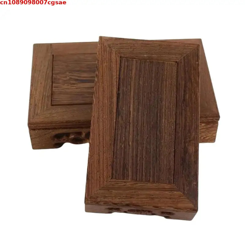 support bois sculpté pot fleurs plante décorative artisanal classique