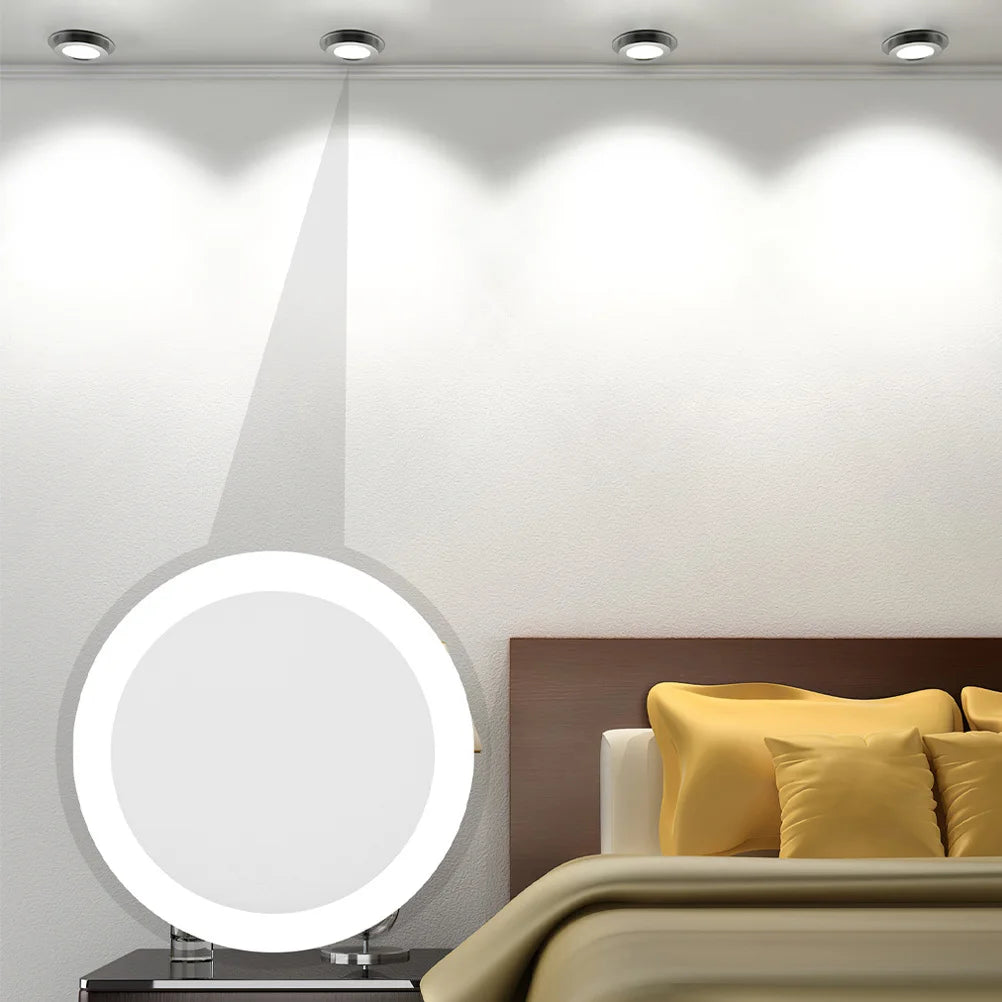 diffuseur lumière blanc moderne opac opaque rond encastré led 5.9cm