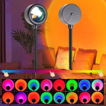projecteur led couleur multiple modes ambiance bleu vert rouge chambre moderne usb