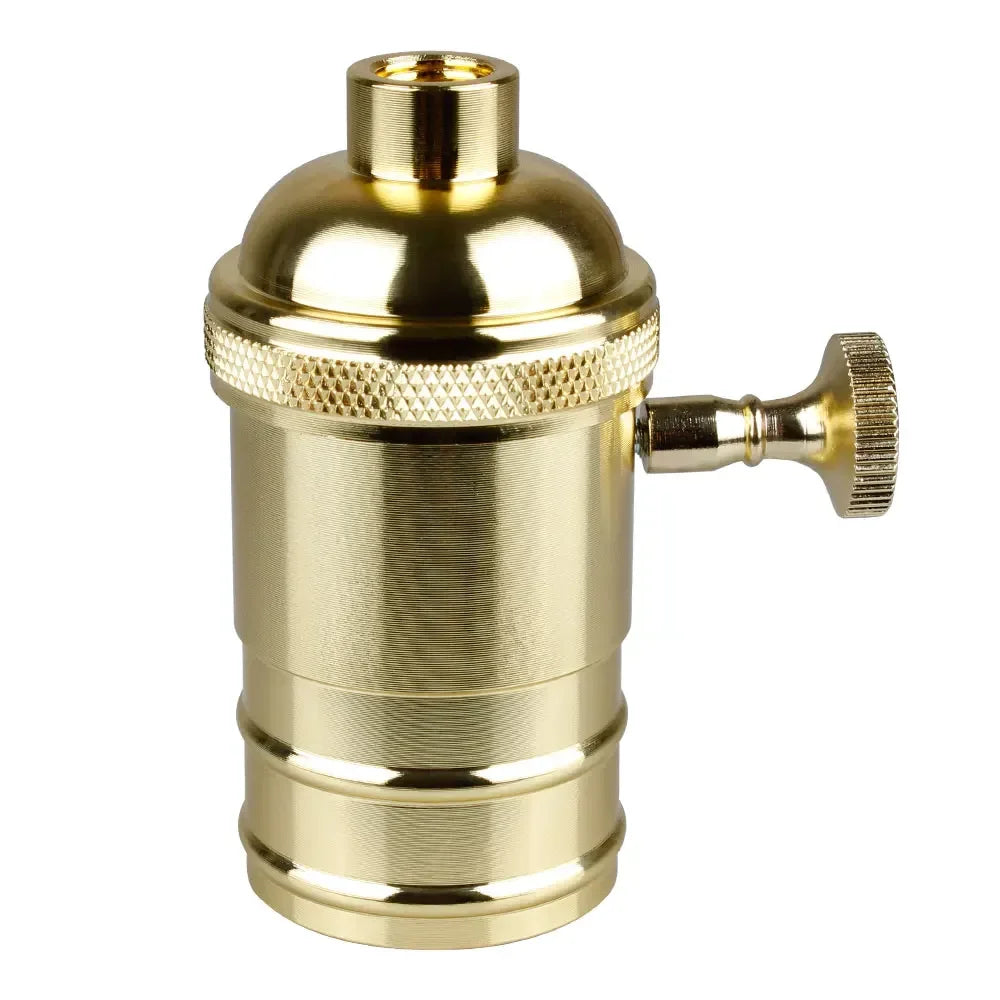 lampe poser vintage or cuivre argent texture brossée métal fixations visées ancien