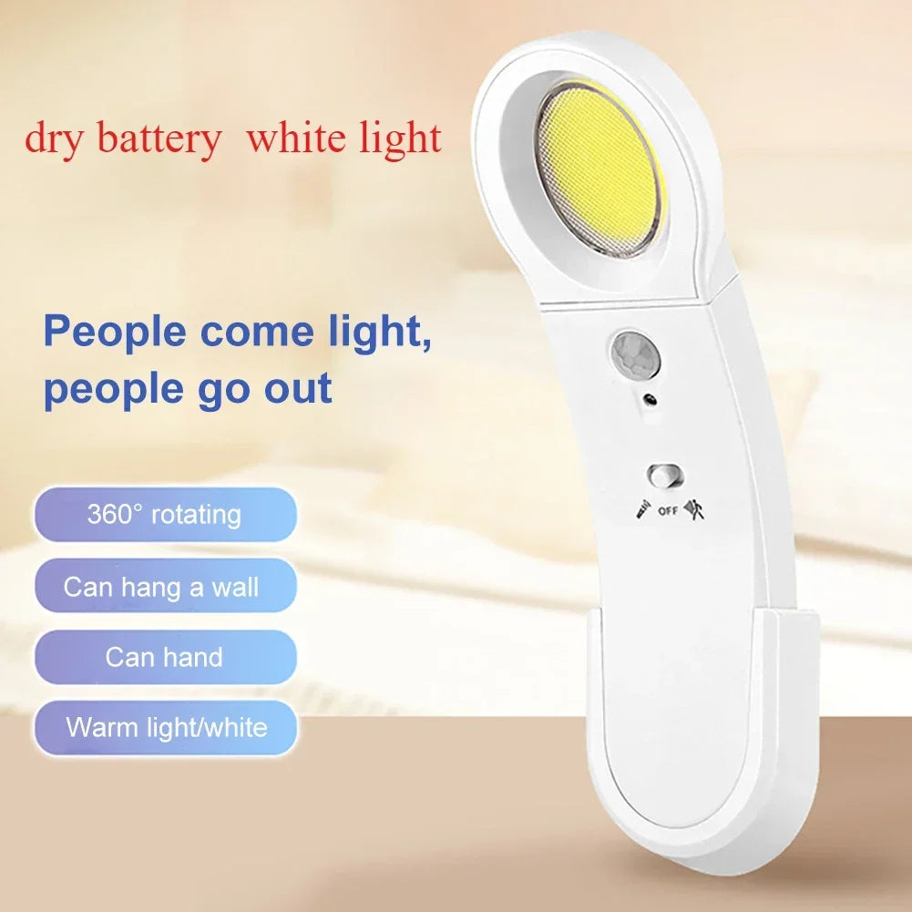 lampe chevet led rechargeable blanc moderne capteur pir interrupteur adhésif