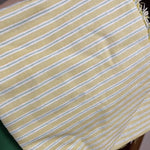 tissu rayé coton polyester bleu rose jaune décontracté pastel opalescent vertical fin rapide respirant