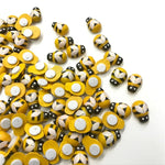résine jaune noires blanches motif rayures papillon décoratives artisanat DIY