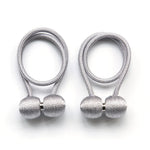 boucles rideaux moderne aimant puissant tissé opacité bleu rose marron attachement chambre salon cuisine