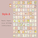 autocollants fleurs vintage multicolores scrapbooking artisanat diy cartes postales etiquettes papier decoratif