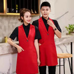 Tablier de service de café en coton et polyester