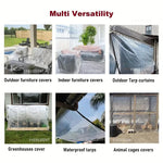bâche transparente impermeable protection jardin 2mm eyelets moderne corners aluminium