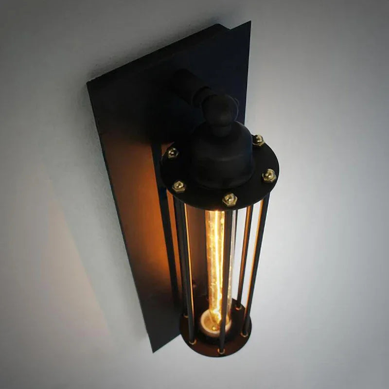 lampe murale industrielle noir mat éclairage led métal chambre salon decoration interieur