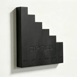 organisateur zip ties noir industriel mural escalier utilitaire fixations textiles rangement outils garage atelier