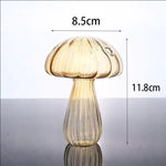 vase champignon verre coloré moderne décoration intérieure arrangement fleurs ornements salles bureaux variés