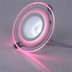 Spot LED moderne 9W 7W blanc violet grille aluminium clips câbles fixations domestiques ambreRGB