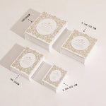 boîte bijoux carton luxe livre couvercle rabattable rangement colliers bagues
