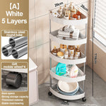 étagère angle salle bain noir rotative roulettes moderne rangement articles toilette deux trois quatre