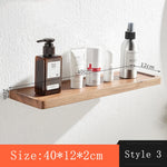 étagère bois naturel moderne minimaliste finition brillante fixation murale chambre salon salle bain