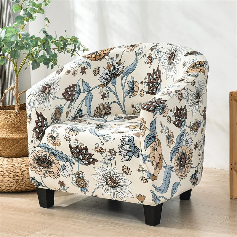 Coussin protection fauteuil moderne fleuri lavable maison restaurant chambre salon étudiants