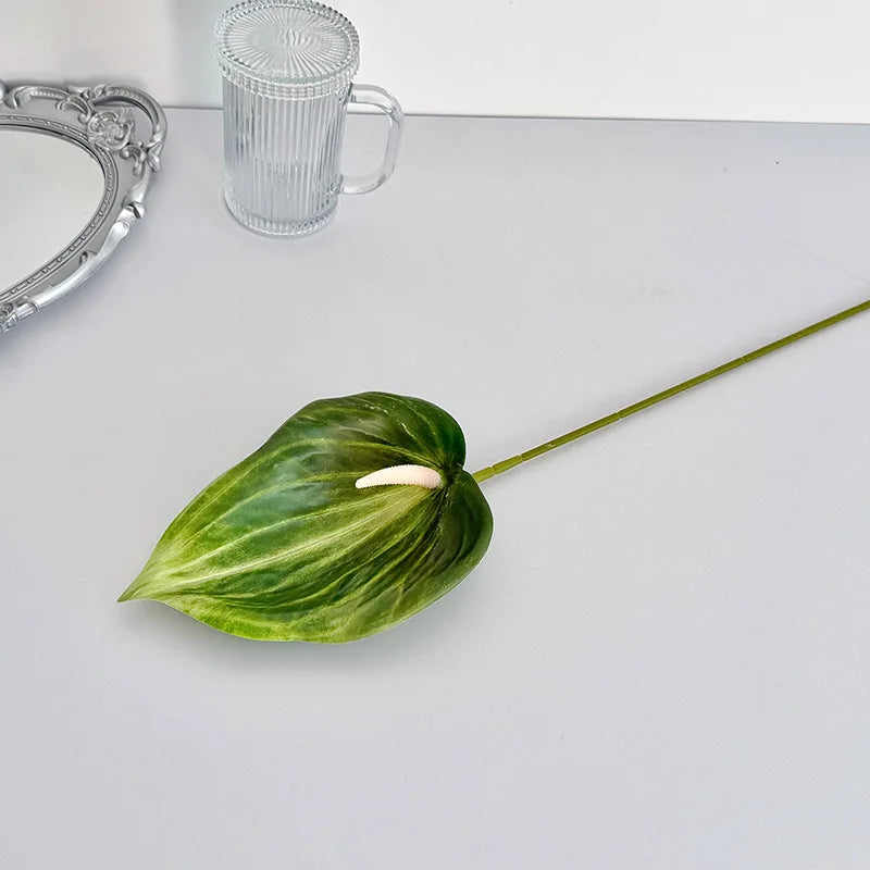 fleurs artificielles anthurium rose blanc vert violet rouge modernes mariage anniversaire intérieur
