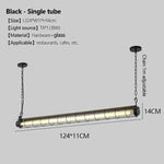 lampe suspendue moderne or noir rayures horizontales chaînes salon chambre