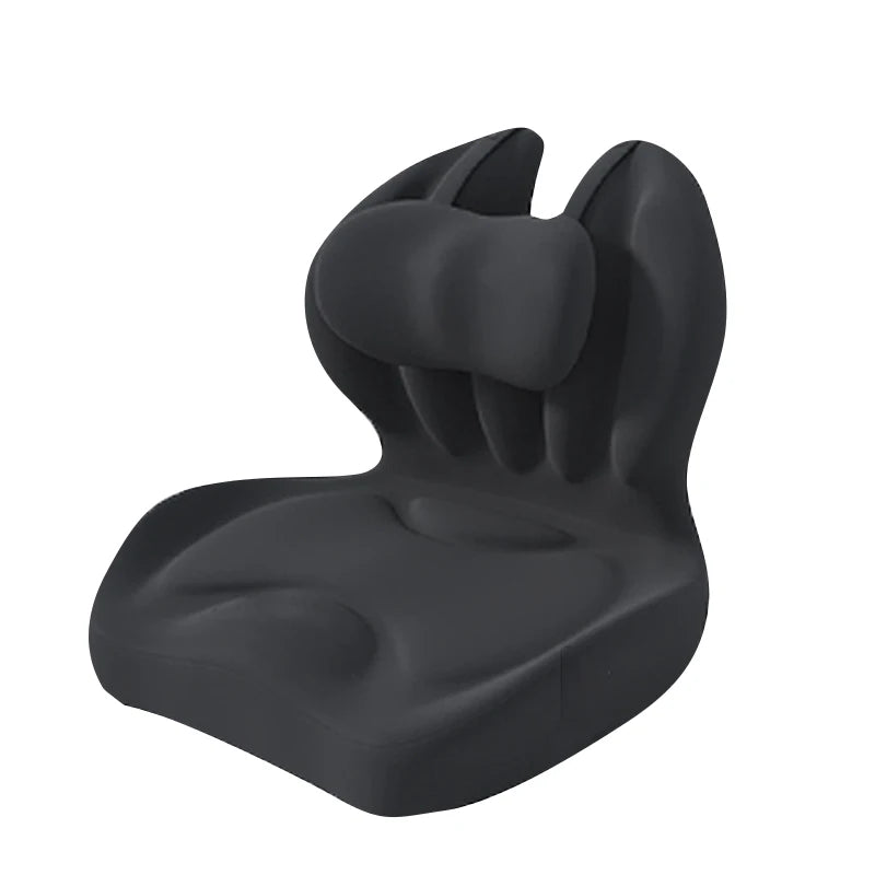 coussin soutien chaise noir mousse mémoire forme ergonomique contemporain anti décubitus massage