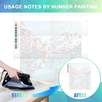 tableau numéro multicolore abstrait moderne peinture toile papier référence guide utilisation brosseOpaque moderne numérique