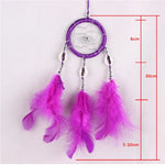 Attrape rêves lumineux multicolores plumes décoration chambre Boho chic éviter maux cadeau original