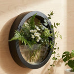 pots plante hydroponique mural noir blanc rose bleu moderne minimaliste fixation murale