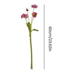 décoration extérieure mariage bouquet artificiel fleurs simples feuilles vertes moderne rouge blanc