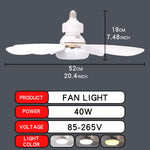 ventilateur moderne blanc lumières led télécommande flux lumineux élevé certification ul cem