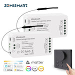 contrôleur bande led blanc moderne alexa google smartthings homekit rgb cw ww