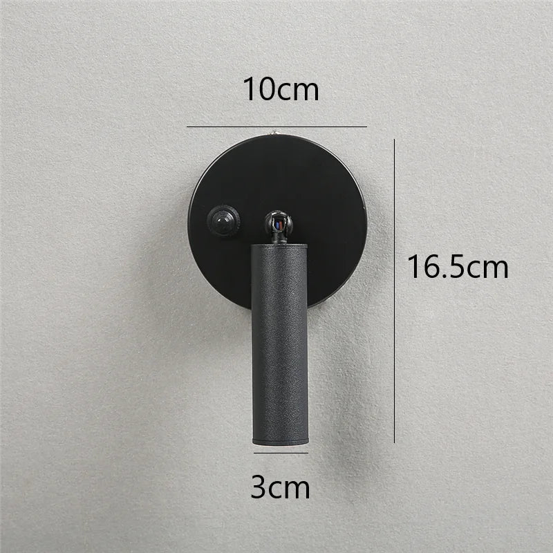 lumière led moderne appliques murales or noir fixées mur éclairage intérieur minimaliste chambre salon