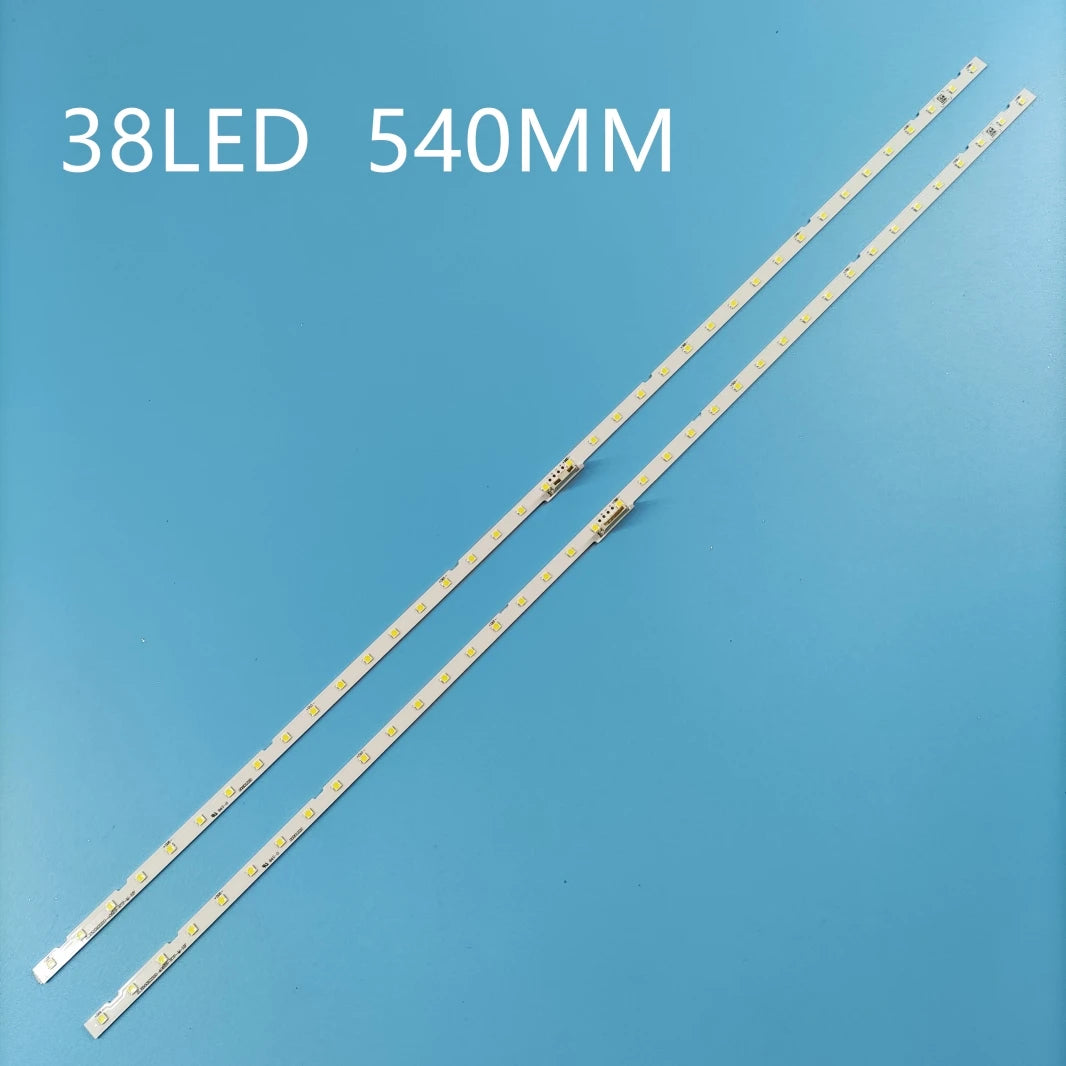 bande led adhésive blanc bleu moderne 38 led 540 mm connecteur aluminium