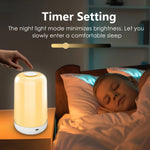 lampe table led tactile rgb cct moderne blanc gris rechargeable 3600mah