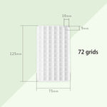 boîtes plastique bijoux blancs modernes 12 18 24 28 36 40 42 45 48