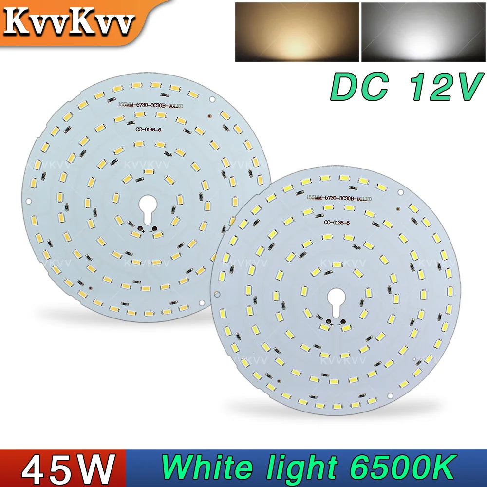 panneau led blanc moderne diodes smd5730 12v 3000k 6500k fixations inclusées