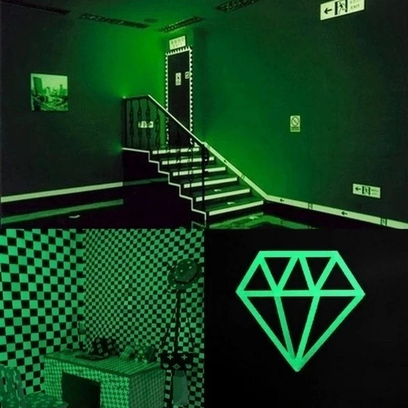 ruban lumineux vert fluo auto adhésif 3m 5m décor moderne stickers