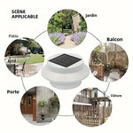 lampe solaire moderne led blanc résistante eau ip65 clips extérieure maison trottoir jardin