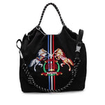 sac main femme toile animaux motifs modernes gris rouge bleu poche téléphone portable polyvalent