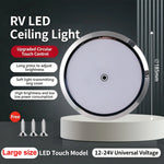 lampe led moderne adhésive éclairage intérieur véhicule blanc 6000k tactile 12v 24v 185mm 150mm
