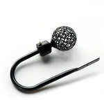 boucle rideau métal bronze argenté doré cuivre moderne élégante perforée sphérique