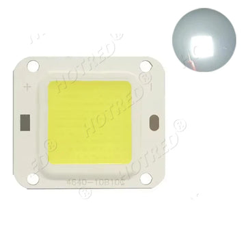 puce led cob haute puissance 50w projecteur couleur rouge vert bleu violet rose jaune