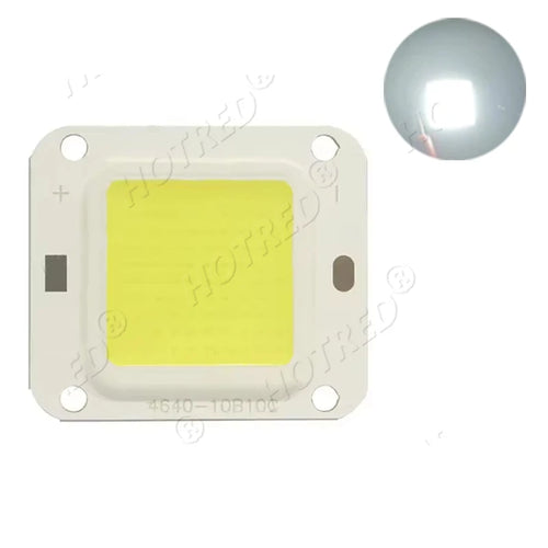 puce led cob haute puissance 50w projecteur couleur rouge vert bleu violet rose jaune