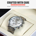 présentoir montres cuir or acier inoxydable élégant moderne boîte rangement voyage