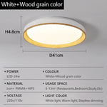 lampe moderne grain bois noir télécommande éclairage quotidien led acrylique fermeture métallique