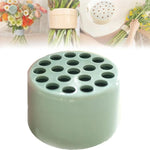 support tige transparent moderne pot fleurs adhésif trou hexagonal DIY art floral