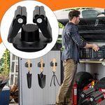 support mural magnétique noir balais outils jardinage rack mural robuste facile garage cuisine