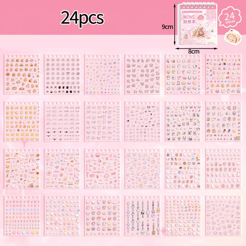 sticker kawaii mignon dessins animés fruits bonbons adhésifs scrapbooking agenda manucure nail art multicolore