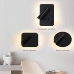lampe murale moderne led blanc noir étude chambre coucher entrée salle manger cuisine