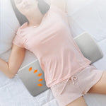 coussin lombaire ergonomique mousse mémoire forme polyester amovible lavable gris moderne lit siège