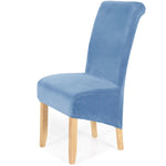 housses chaise velours stretch modernes gris foncé amovibles lavables grandes douces