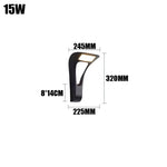 applique murale moderne aluminium noir éclairage led entrée chambre salle bain étanche fixée mur